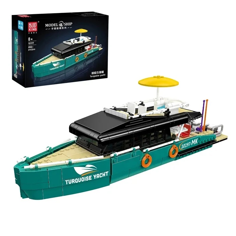 Model Kit Yacht - Set Balok Bangunan Kapal Pesiar Mewah